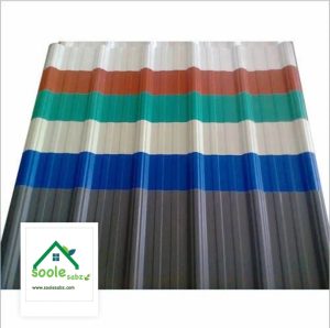 قسمتی از رنگبندی ورق یو پی وی سی