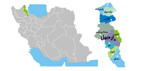 موقعیت مکانی اردبیل روی نقشه - سوله سازی در اردبیل